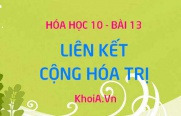 Liên kết cộng hóa trị có cực, không cực, phân loại liên kết...